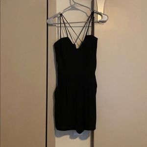 Strappy black romper
